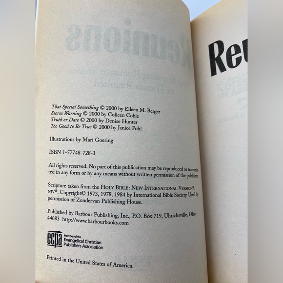 Paperback Reunions Novel Book - Picture 8 of 8